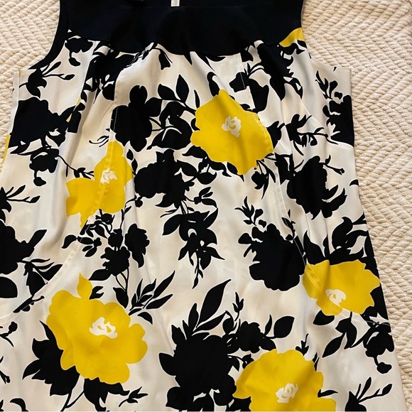 Alyx Black and Yellow Floral Midi Dress - Picture 10 of 10